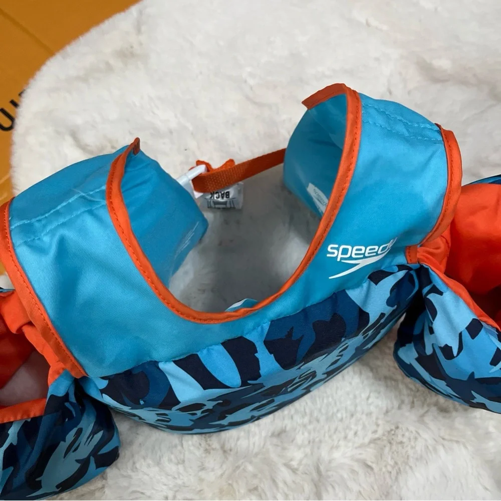 Speedo Kids Swim Vest -‎ Blue and Orange
